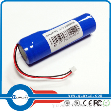 Top Quality 18650 Battery Pack/3.7V 2.2ah Li-ion Battery Pack 2A
